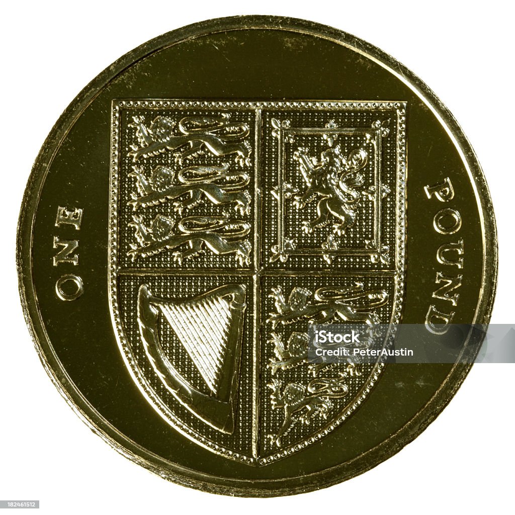 UK moneda de una libra-XL - Foto de stock de Cuadrado - Composición libre de derechos