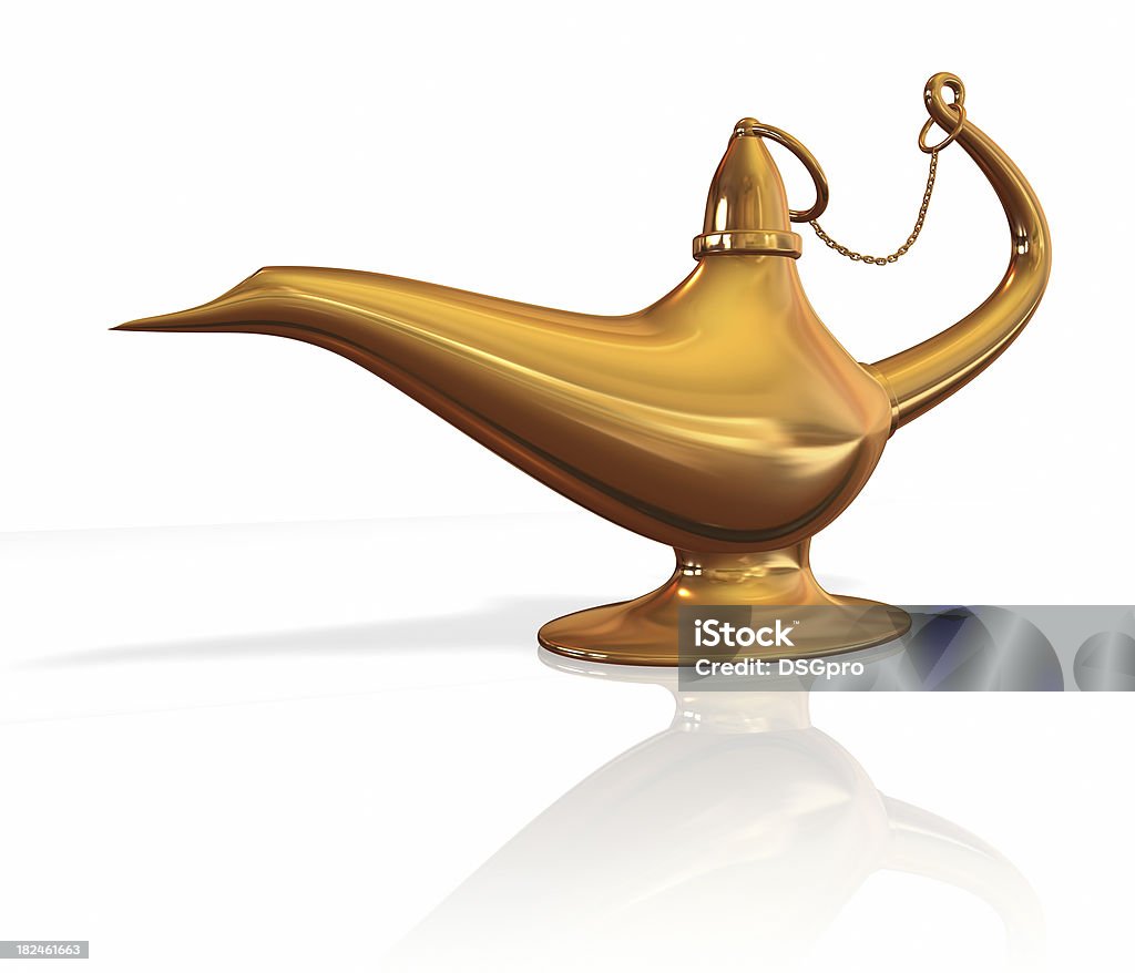 Aladdin lampe - Photo de Lampe magique libre de droits