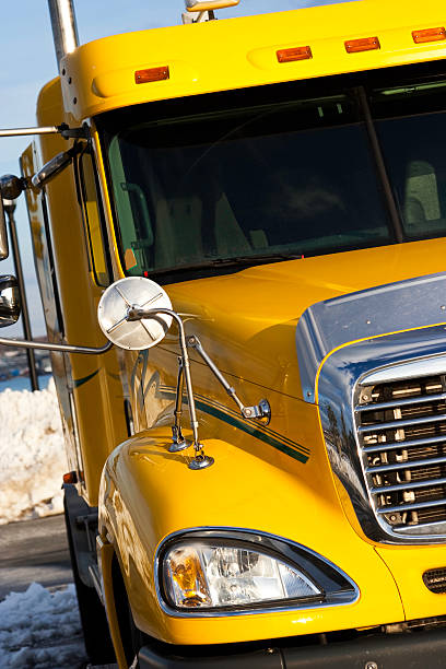 istock Partial Front View of Semi Truck 182461801
