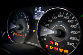 Speedometer and tachometer