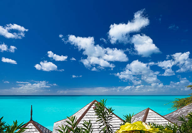 istock Silver Roofs Overlooking Turquoise Caribbean Sea 182463419