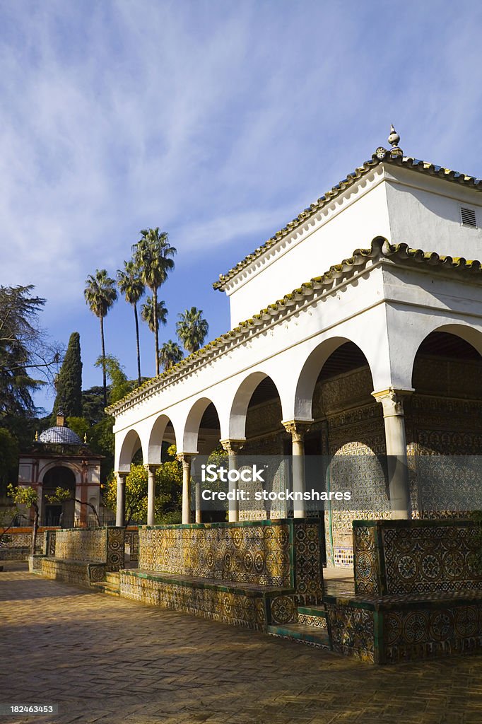Jardins de Alcázar de Sevilha - Foto de stock de Andaluzia royalty-free