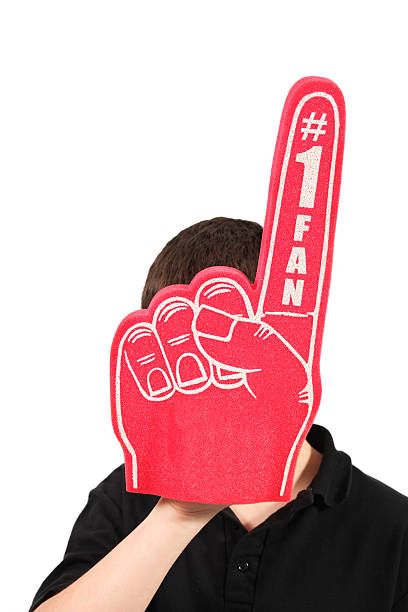 istock Number one fan foam finger 182463546