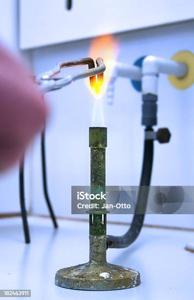 Bunsen Burner Stock Photo - Download Image Now - Bunsen Burner, Burning, Flame