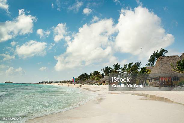 Playa Del Carmen Beach Mayan Riviera Hotels Near Cancun Mexico Stock Photo - Download Image Now