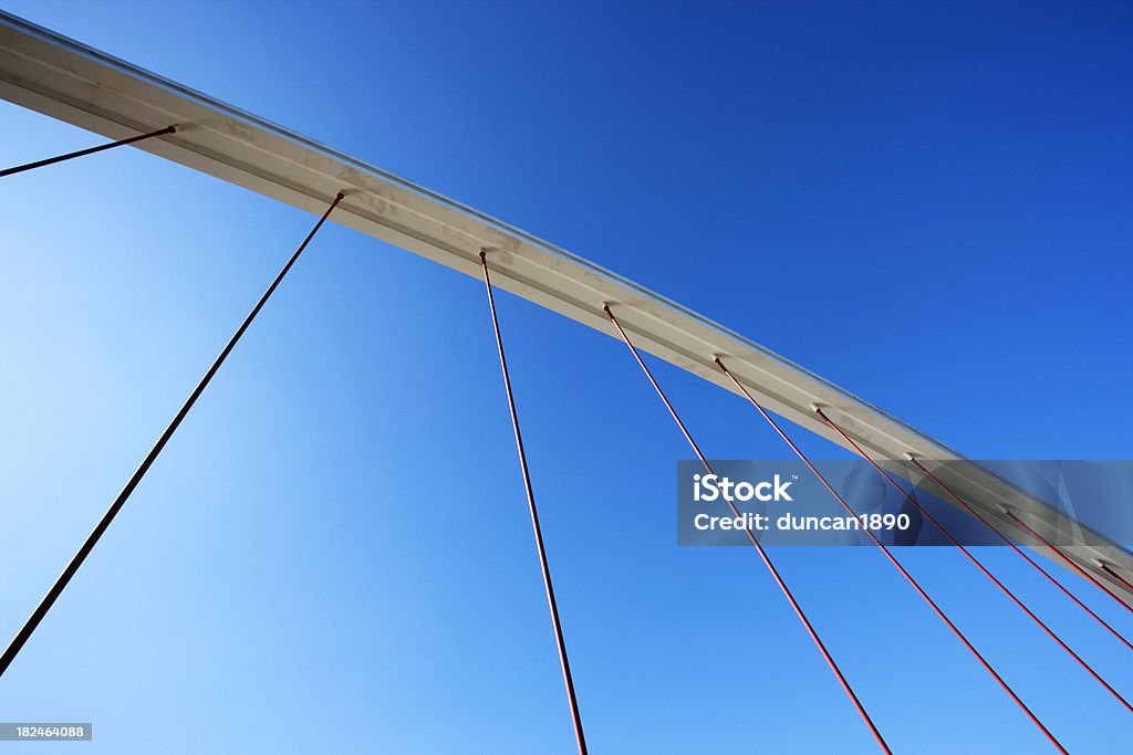 Abstract detalle de un puente colgante - Foto de stock de Abstracto libre de derechos