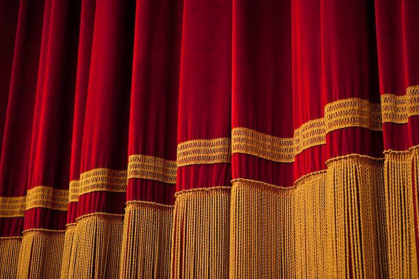 istock Red and Gold Theater Curtain 182464302