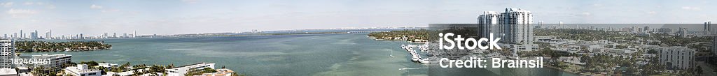 Panorama de la ciudad de Miami - Foto de stock de Cayo Biscayne libre de derechos
