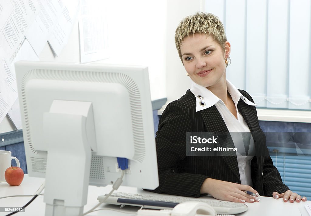 Donna d'affari - Foto stock royalty-free di 25-29 anni