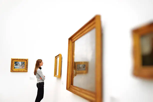 Photo of Woman in a museum