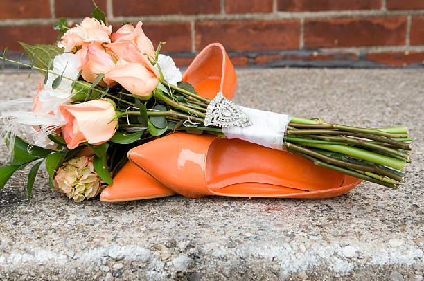 istock Wedding Bouquet and High Heels 182465129