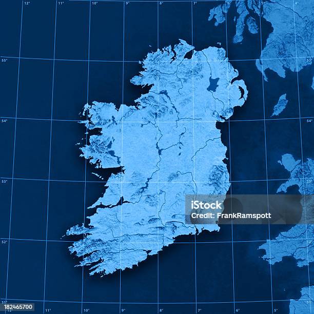 Irlandia Mapy Topograficznej - zdjęcia stockowe i więcej obrazów Irlandia - Irlandia, Mapa, Irlandia Północna