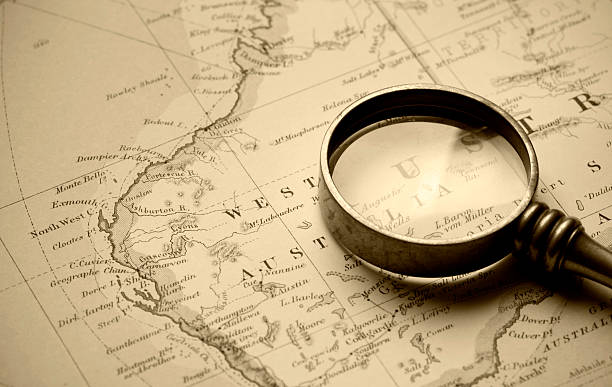 istock Vintage Map Of Western Australia 182466251