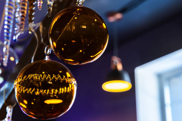 istock Christmas decoration, transparent glass balls 1824663798