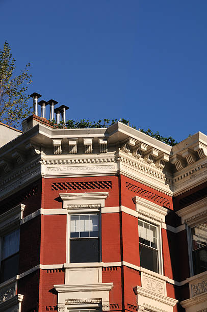 istock Victorian style tenement facade 182466573