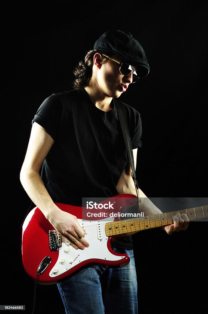 Joueur de guitare - Photo de Adolescent libre de droits