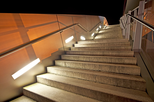 staircase of an office building in munich, germany