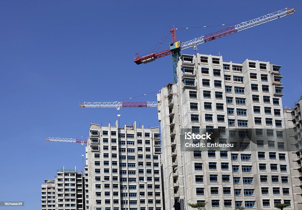 Highrise de construção - Foto de stock de Apartamento royalty-free