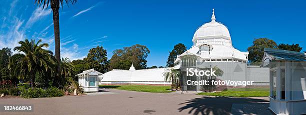 San Francisco Golden Gate Park Conservatory Flowers Summer Panorama California Stock Photo - Download Image Now