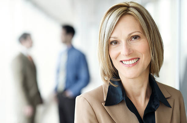 istock Smiling modern executive businesswoman 182466986