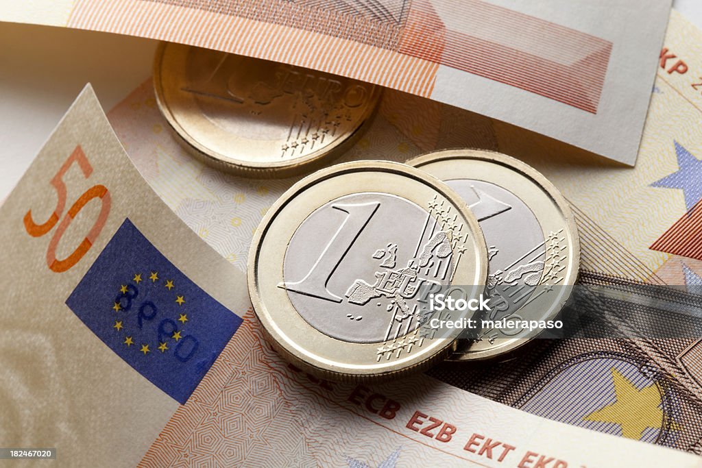 Moeda Européia - Foto de stock de Moeda da União Europeia royalty-free