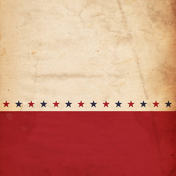 A patriotic, vintage design with stars stock photo