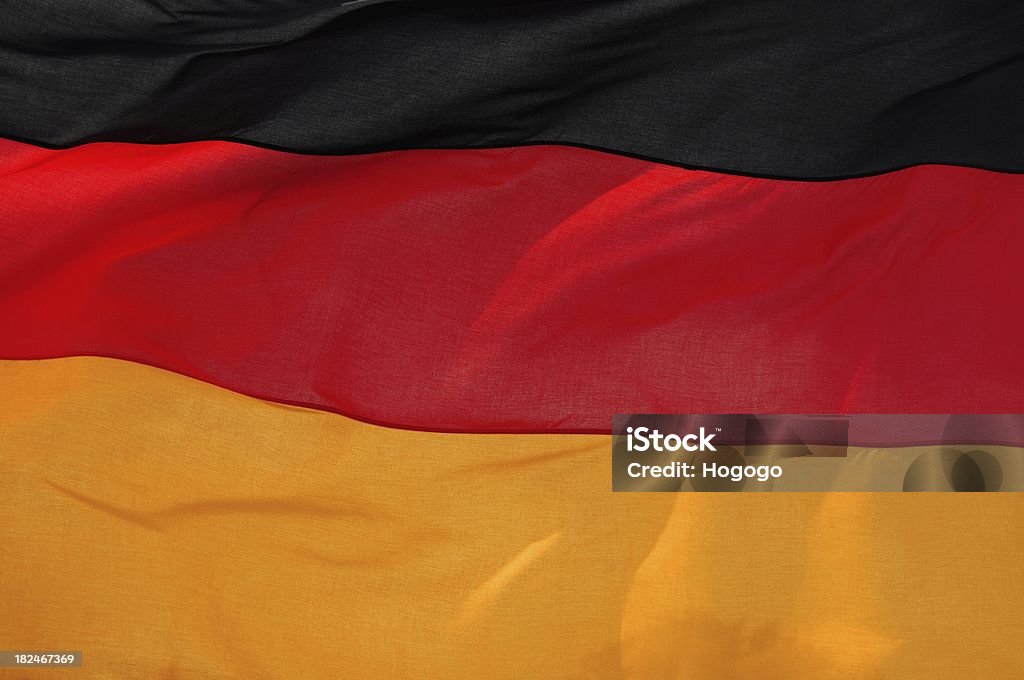 Немецкий флаг на солнце - Стоковые фото Без людей роялти-фри