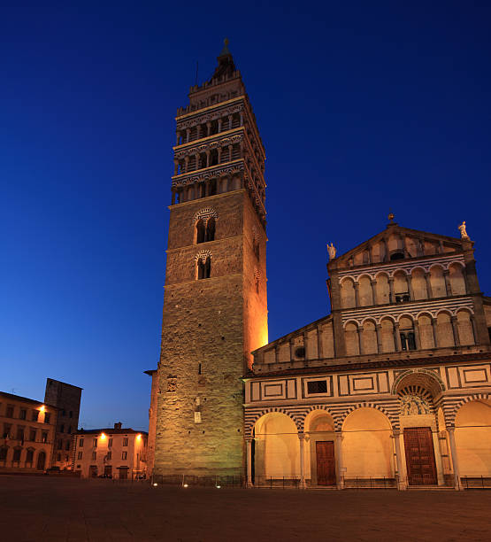 istock Bell Tower and the Cathedral in Piazza Duomo, Pistoia 182467637