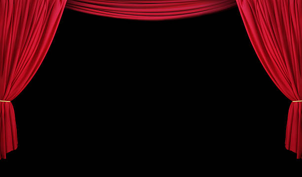 istock Theatre Stage with Red Curtain 182468001
