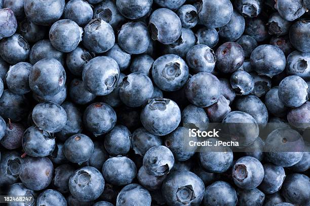 Full Frame Close Up Background Blueberries Large Group Of Objects Stock Photo - Download Image Now