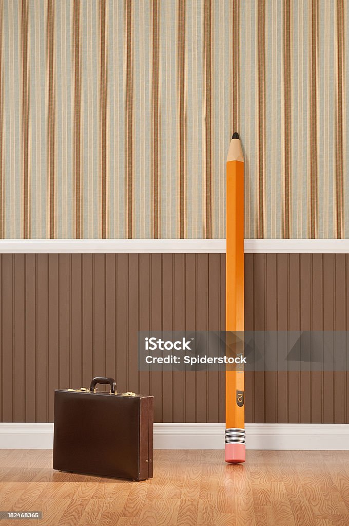 Brief Case und-Bleistiftrock - Lizenzfrei Abstrakt Stock-Foto