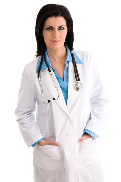 istock Middle Eastern female doctor with hands in pockets 182468442