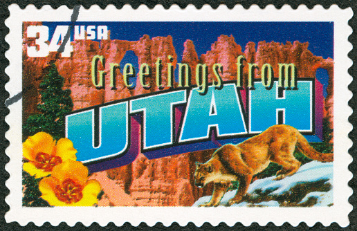 Postage Stamp - Greetings from Utah