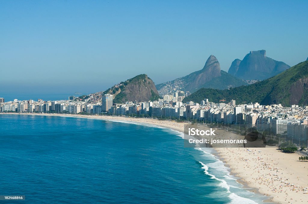 Spiaggia di Copacabana - Foto stock royalty-free di Acqua