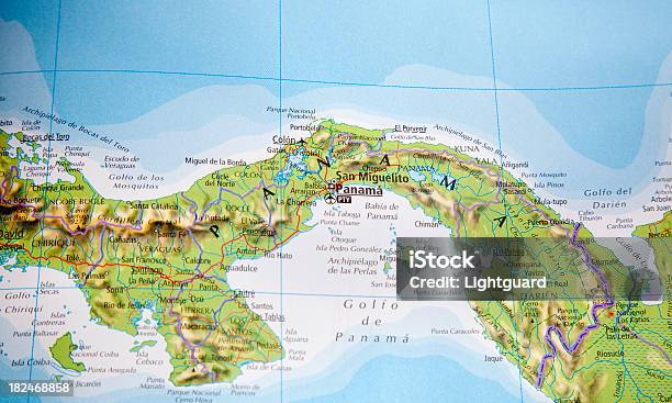 Mapa Of Panama - zdjęcia stockowe i więcej obrazów Mapa - Mapa, Panama - Ameryka Środkowa, Ameryka Środkowa