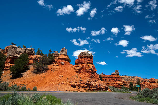 istock Road leading into Red Canyon, Utah 182468933