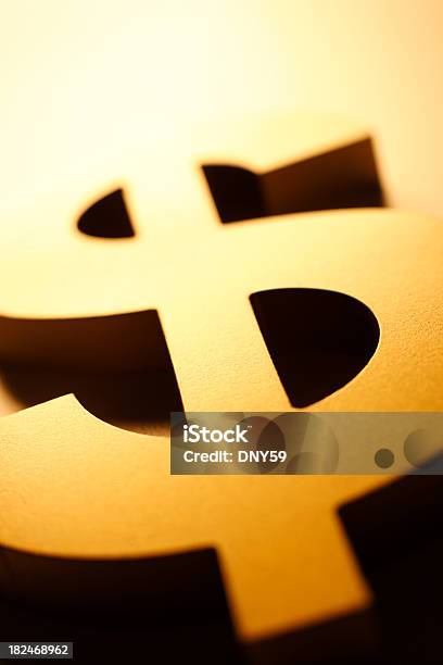 Forced Perspctive View Of A Dollar Sign Stock Photo - Download Image Now - Banking, Business, Concepts