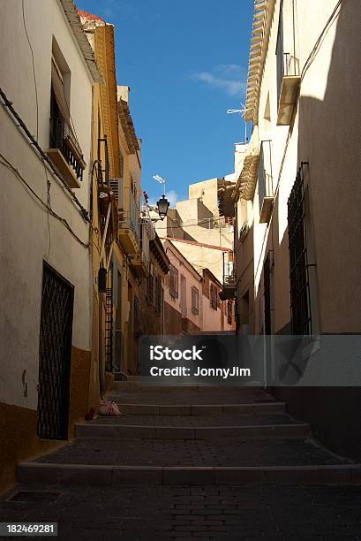 Street In The Old Quarter Of Spanish City Lorca Stock Photo - Download Image Now - City, Directly Below, House