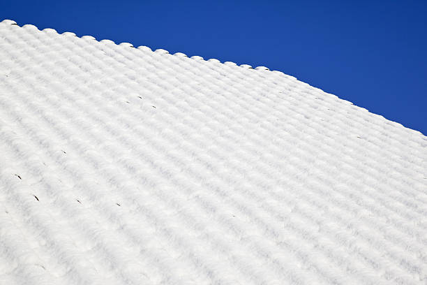 nieve en el último piso - clear sky diagonal snow winter fotografías e imágenes de stock