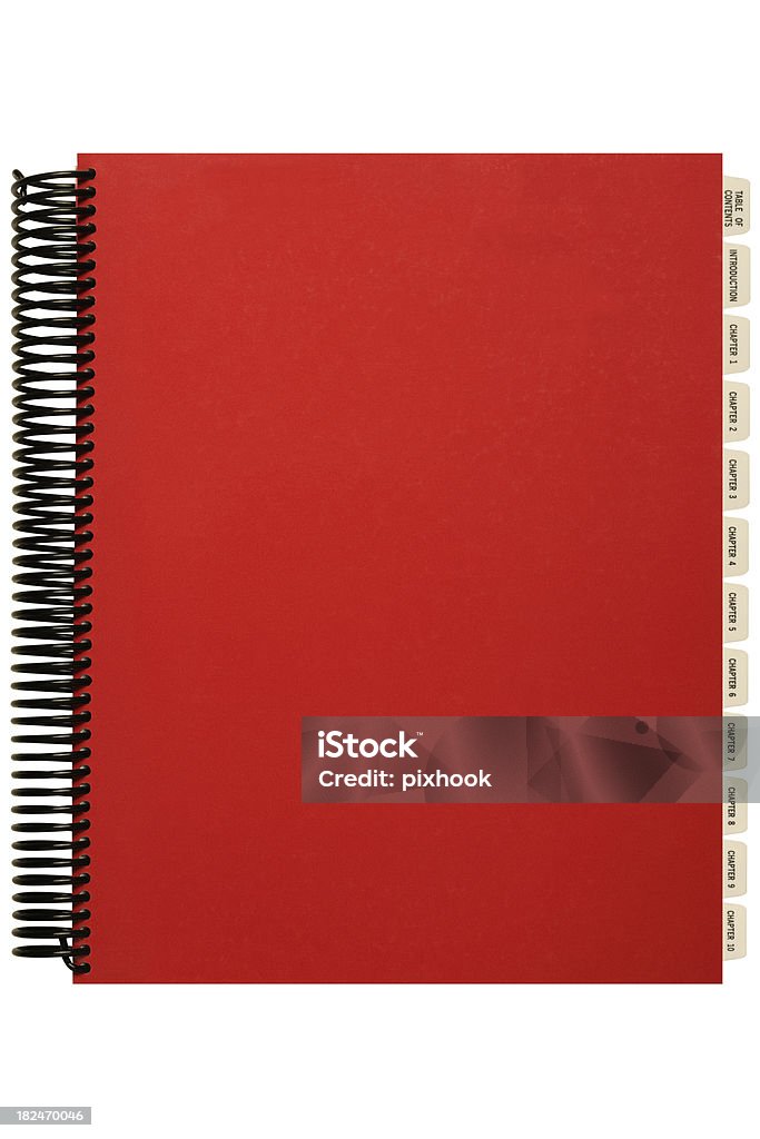 Manual de vermelho - Foto de stock de Caderno de Anotação royalty-free