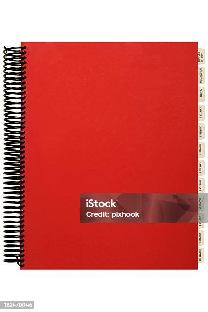 Foto de Manual De Vermelho e mais fotos de stock de Caderno de Anotação - Caderno de Anotação, Figura para recortar, Livro de Capa Mole