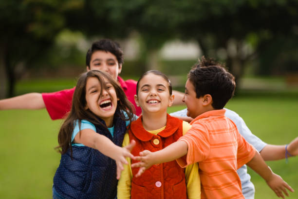 istock Cheerful and playful kids 182470068