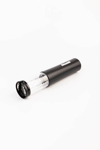 istock Automatic corkscrew for opening bottle caps. Electric Wine Bottle Opener 1824701168