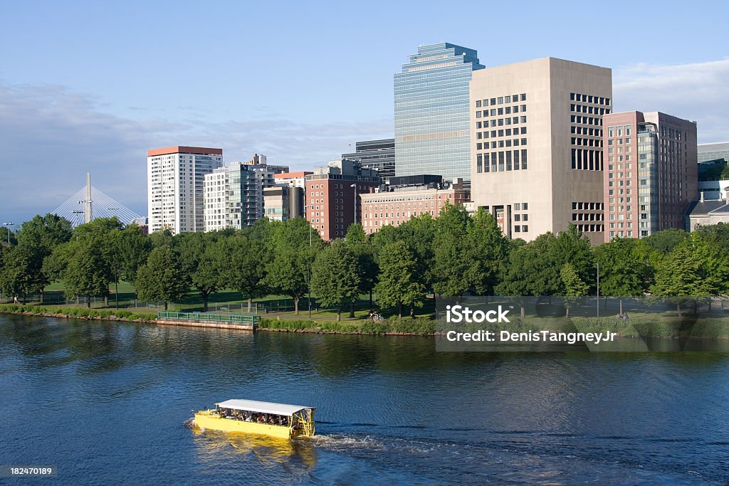 Pato-barco no Rio Charles em Boston - Royalty-free Turismo Foto de stock