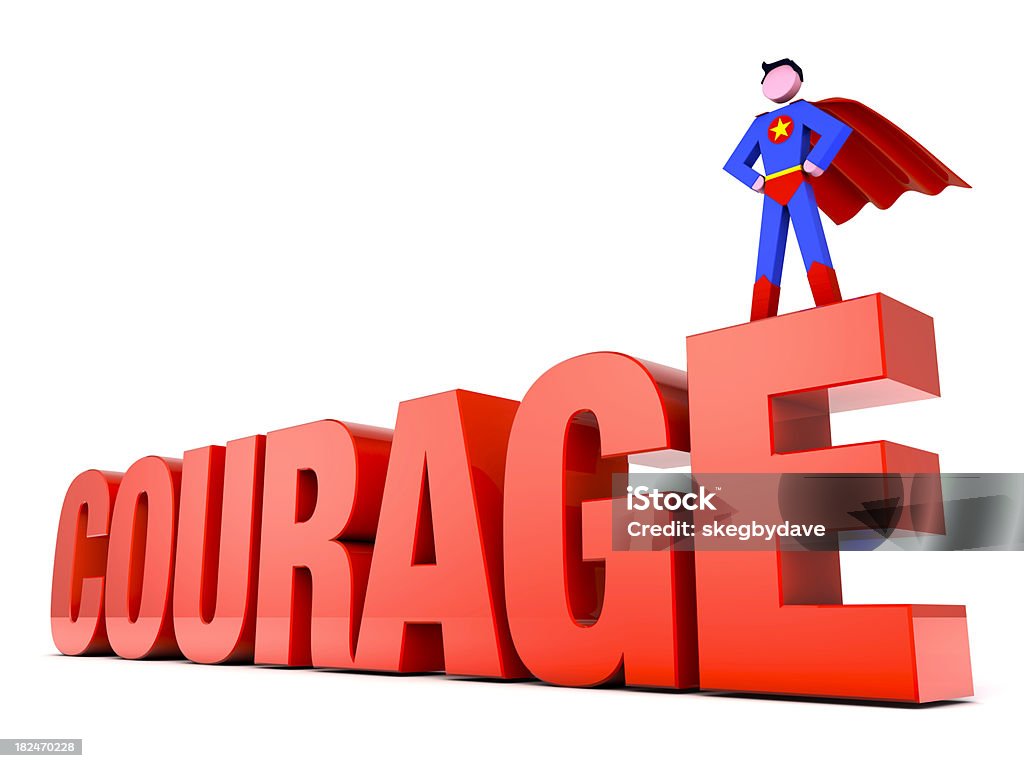 Super-herói em coragem - Foto de stock de Capa royalty-free