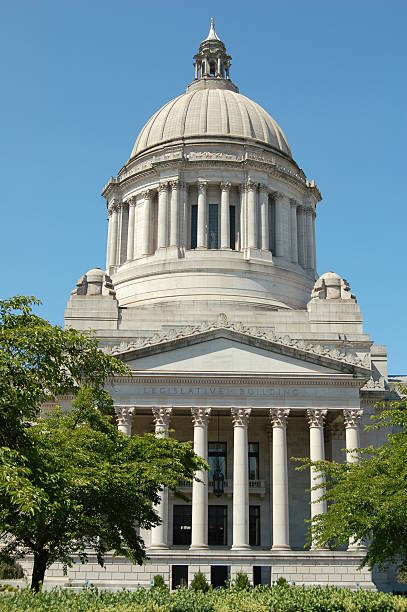 capitol kopułowej w olympia - day washington state vertical outdoors zdjęcia i obrazy z banku zdjęć