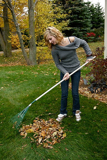 istock Girl Raking Leaves 182470474
