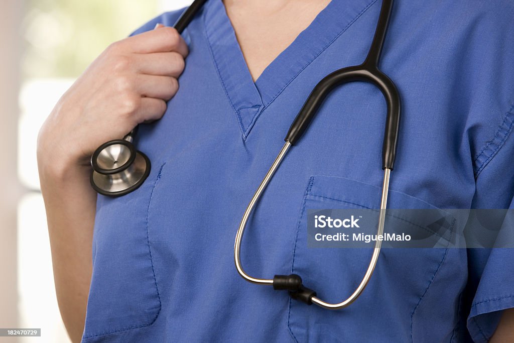 Kobieta lekarz z Stetoskop - Zbiór zdjęć royalty-free (Dorosły)