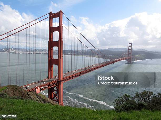 Golden Gate Bridge Del Condado De Marin Foto de stock y más banco de imágenes de Agua - Agua, Bahía, California
