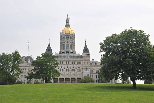 State House The State Capital Building of Connecticut in Hartford american hartford gold review usa stock pictures, royalty-free photos & images